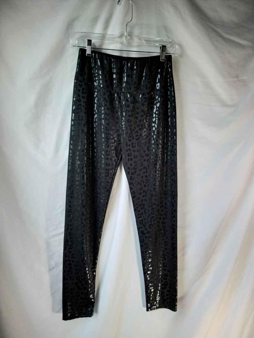 She & Sho High-Rise Black Leopard Print Leggings